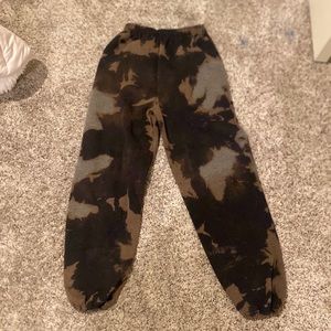 Black bleached Sweatpants, Adult Small. Brand new, but no tags.